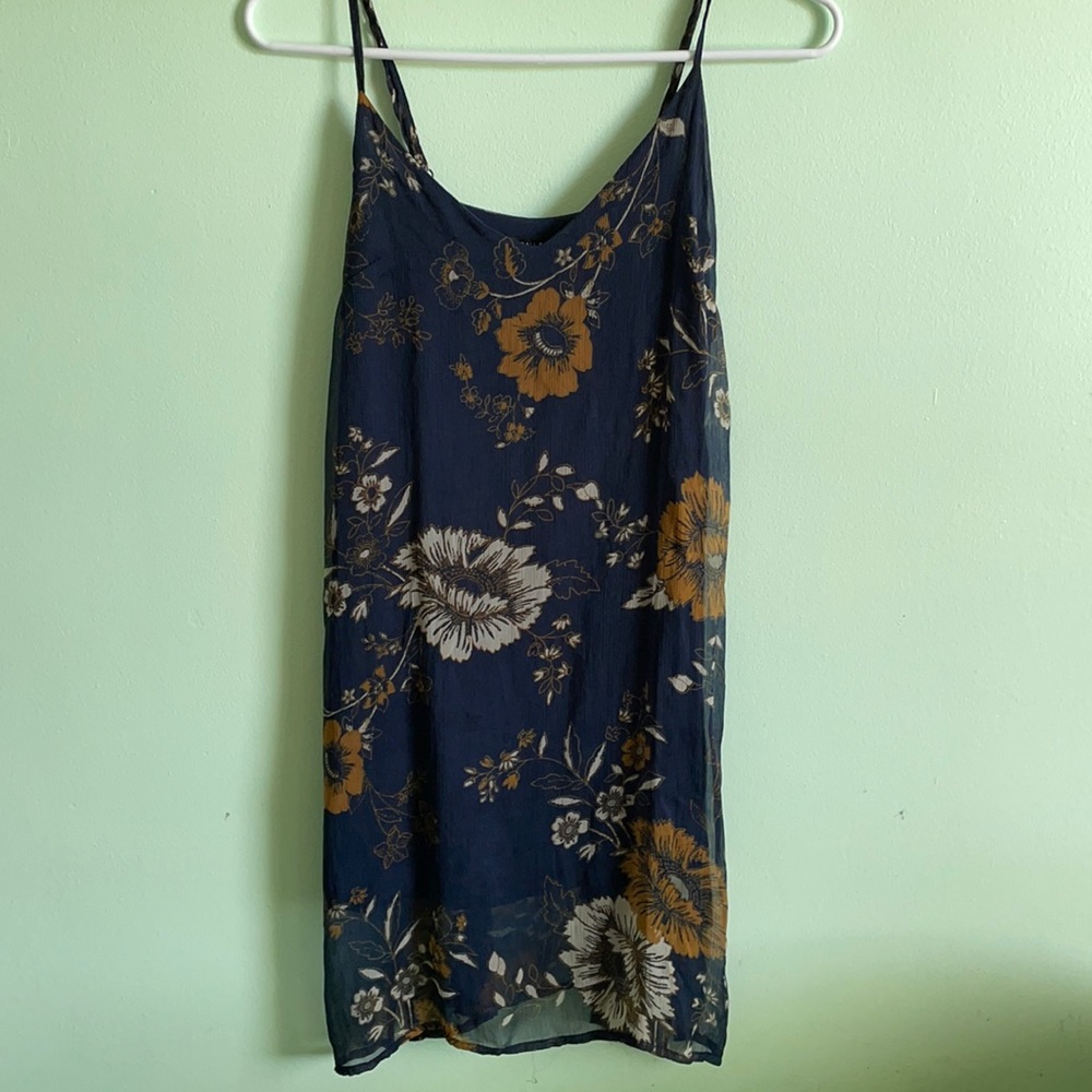 NEW Kendall & Kylie Navy Flower Dress